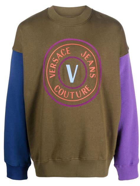 versace jeans crew neck jumper navy|Versace Jeans Couture Jumpers And Jackets .